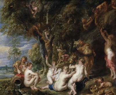 Nymfer og Satyrer, ca. 1615 af Peter Paul Rubens