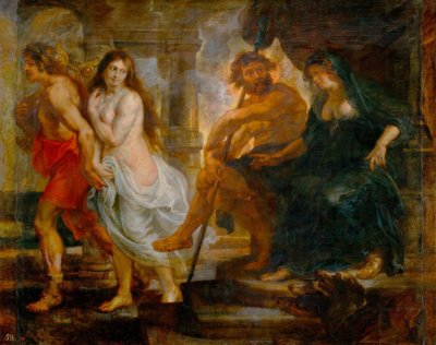 Orfeus og Eurydike med Pluto og Proserpina af Peter Paul Rubens