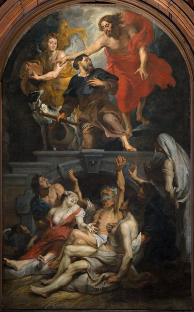 Sognekirke (Saint Martin Sognekirke). maleri. Peter Paul Rubens. af Peter Paul Rubens