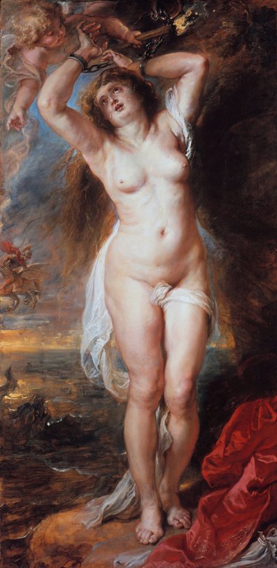 Perseus befrier Andromeda  af Peter Paul Rubens