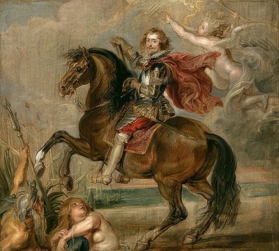 Portræt af hertugen af ​​Buckingham til hest. 1625 af Peter Paul Rubens