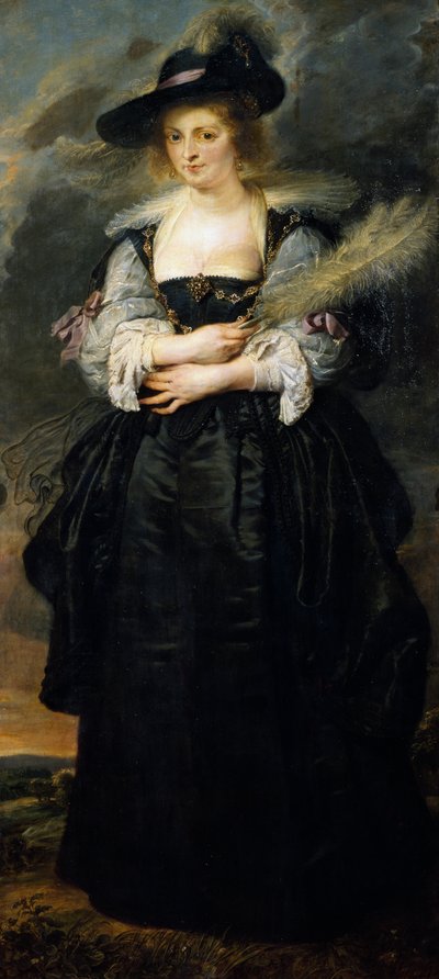 Portræt af Helene Fourment, af Peter Paul Rubens (1577-1640) af Peter Paul Rubens