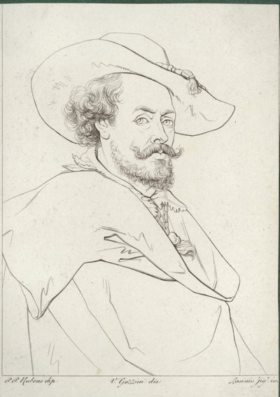 Portræt af Peter Paul Rubens af Peter Paul Rubens