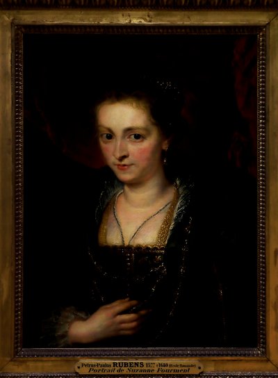 Portræt af en kvinde. Portræt af Suzanna Fourment af Peter Paul Rubens
