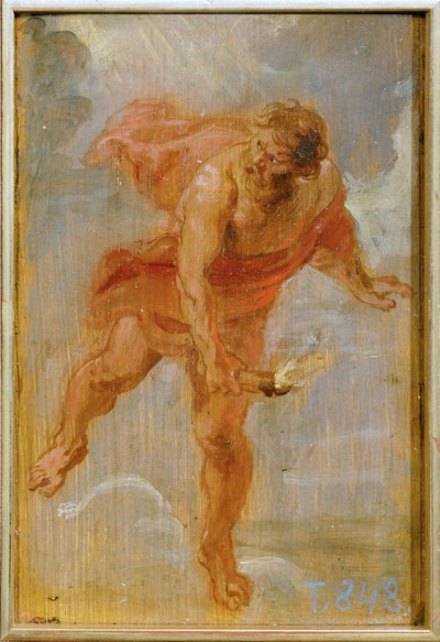 Prometheus med ildbrænderen (maleri på træ) af Peter Paul Rubens