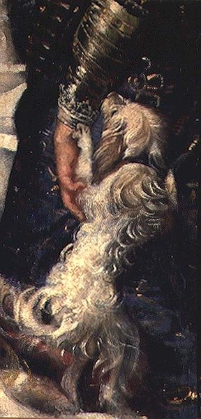 Omspændende hvalp af Peter Paul Rubens