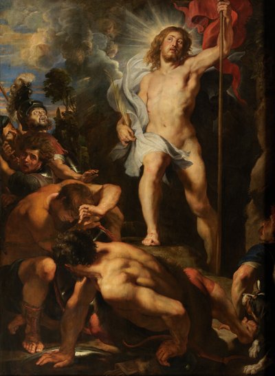 Kristi opstandelse, ca. 1611-12 (olie på panel) af Peter Paul Rubens