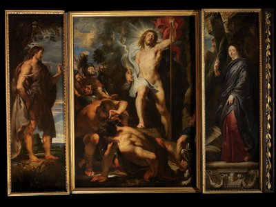 Kristi opstandelse, ca. 1611-12 (olie på panel) af Peter Paul Rubens
