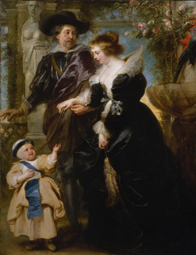 Rubens, hans hustru Helena Fourment og deres søn Frans, c.1635 af Peter Paul Rubens