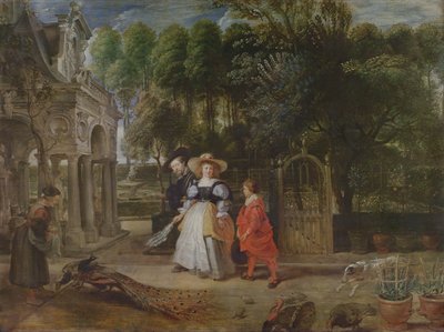 Rubens og Helene Fourment (1614-73) i Haven af Peter Paul Rubens