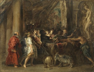 Offer i et tempel af Peter Paul Rubens