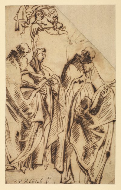 Sankt Amandus og Sankt Walpurga, ca. 1610 af Peter Paul Rubens