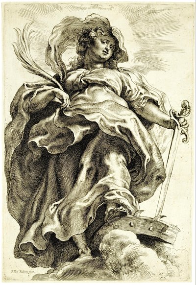 Sankt Katarina af Alexandria i skyerne af Peter Paul Rubens