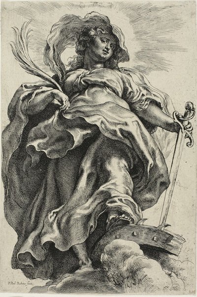 Den hellige Katarina af Alexandria af Peter Paul Rubens