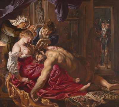 Samson og Delila, ca. 1609 (olie på panel) af Peter Paul Rubens