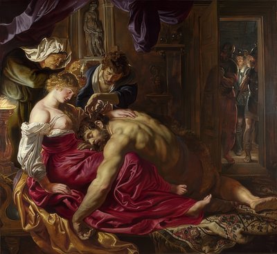 Samson og Delila. Omkring 1609-10 af Peter Paul Rubens