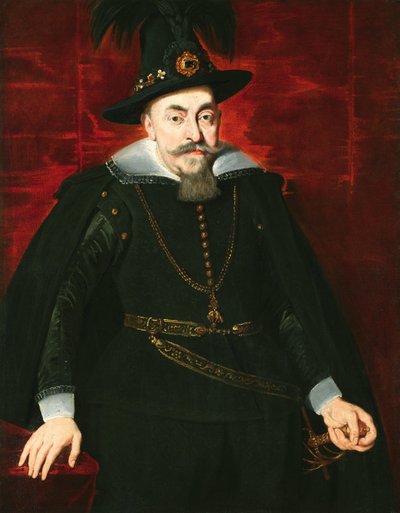 Sigismund III Vasa, konge af Polen og Sverige og storhertug af Litauen - Portræt af Sigismund III Vasa, konge af Polen (1566-1632), af Rubens, Pieter Paul (1577-1640). olie på lærred af Peter Paul Rubens
