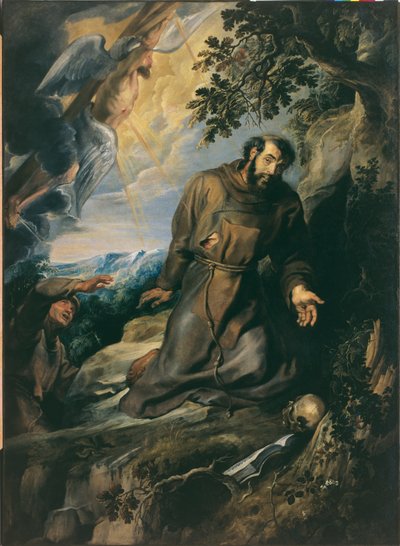 St. Francis modtager Stigmata af Peter Paul Rubens