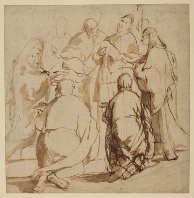 Studier til præsentationen i templet af Peter Paul Rubens