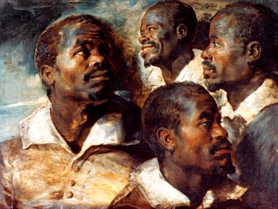 Studier af hovedet af en sort, 1600-tallet af Peter Paul Rubens