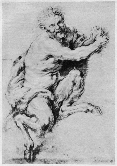 Studie af en Satyr, 1913. af Peter Paul Rubens