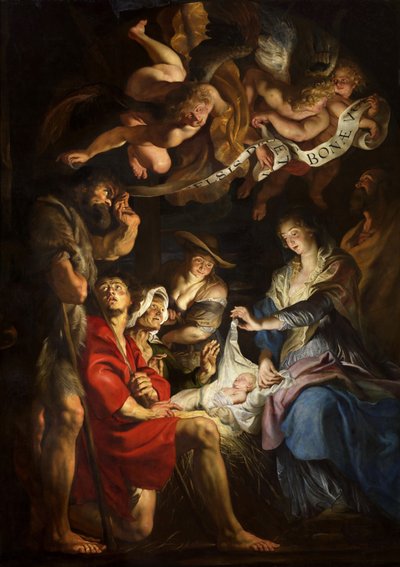 Hyrdernes tilbedelse, ca 1608. af Peter Paul Rubens