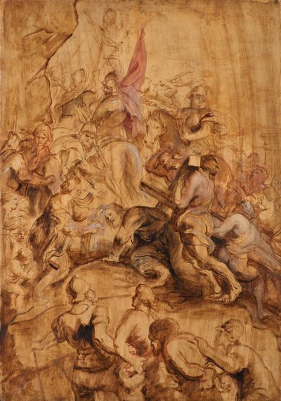 Opstigningen til Golgata. Korsets Bæring af Peter Paul Rubens