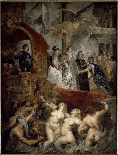 The Barkage of Mary of Medicis ved havnen i Marseille den 3. november af Peter Paul Rubens