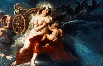 Mælkevejens fødsel, 1668 af Peter Paul Rubens
