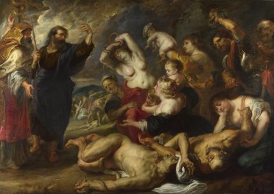 The Brazen Serpent, 1635-1640 af Peter Paul Rubens