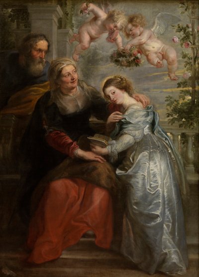 The Education of Mary, ca. 1630-35 (olie på lærred) af Peter Paul Rubens