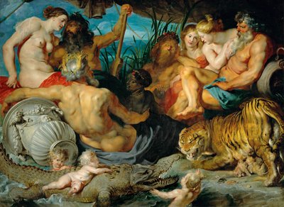 De fire kontinenter, ca. 1615 (olie på lærred) af Peter Paul Rubens