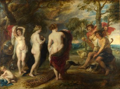 The Judgment of Paris, ca. 1632-35 (olie på panel) af Peter Paul Rubens