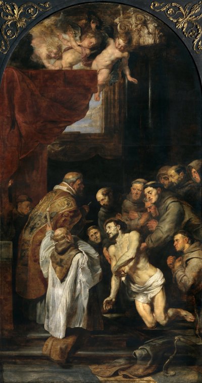 Den sidste nadver af Sankt Frans, 1619. af Peter Paul Rubens