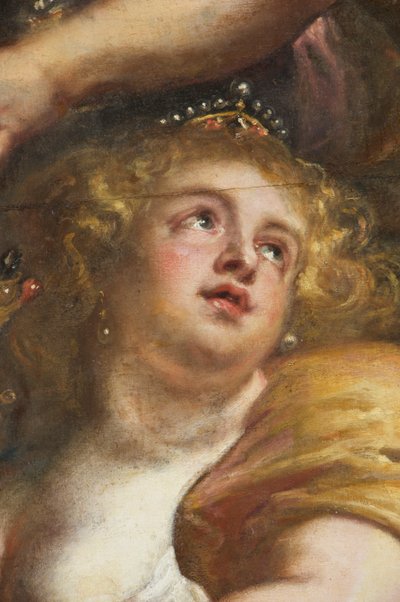 The Rubens Ceiling, Bankethus, Whitehall, ca. 1629-34 (olie på lærred) af Peter Paul Rubens