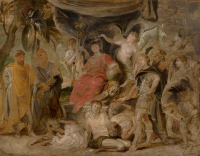 Roms triumf: Den unge kejser Konstantin hylder Rom af Peter Paul Rubens