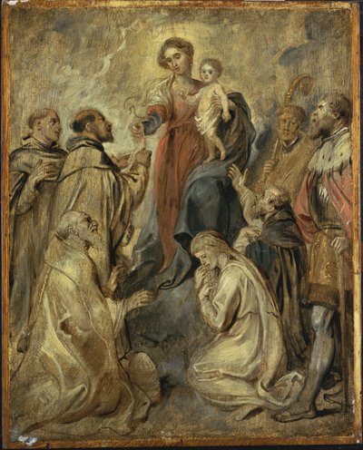 Rosenkransens Jomfru og Barn af Peter Paul Rubens