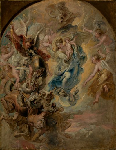 Jomfruen som Apokalypsens kvinde, c.1623-4 af Peter Paul Rubens