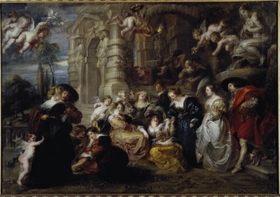 Kærlighedens have - olie på lærred af Peter Paul Rubens