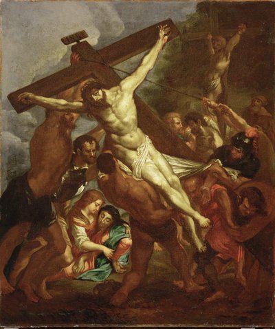 Korsets rejsning, ca. 1600-50 (maleri) af Peter Paul Rubens