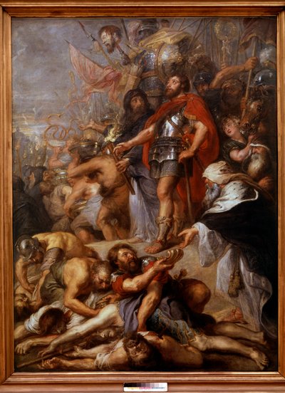 Judas Makkabæers triumf Judas Makkabæer (eller Makkabæer), med tilnavnet hammeren, efterfølger af sin far Mattathias (Matathias, Mattathias) i spidsen for det jødiske oprør mod undertrykkelsen af ​​seleukiderne under Antiokias regeringstid af Peter Paul Rubens