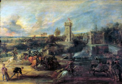 Turnering foran Slot Steen, 1635-1637. af Peter Paul Rubens