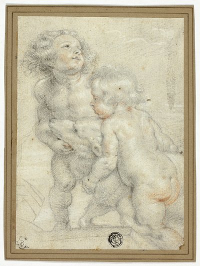 To putti med lam af Peter Paul Rubens