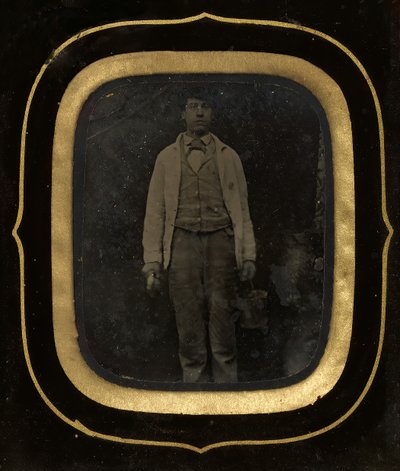Mand med spand og pensel, slutningen af 1850