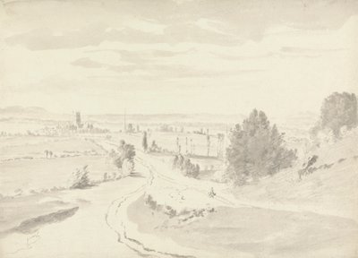 Fjernsyn over en by af Peter Rashleigh