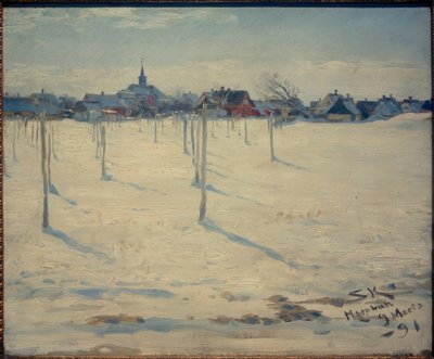 Hornbaek im Winter af Peder Severin Krøyer