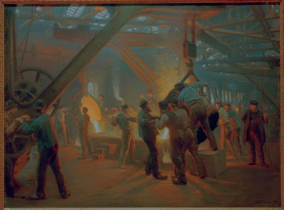I Burmeister & Wain jernstøberi af Peder Severin Krøyer