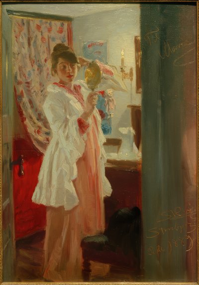 Interiør. Kunstnerens kone af Peder Severin Krøyer