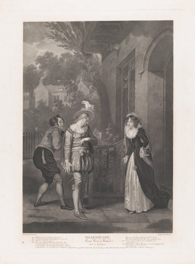 Anne Page, Slender and Shallow Shakespeare, Merry Wives of..., udgivet første gang 1792, genudgivet 1852. af Peter Simon