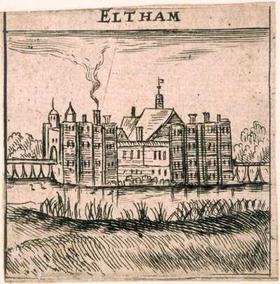 Eltham Palace, London, c1653 af Peter Stent